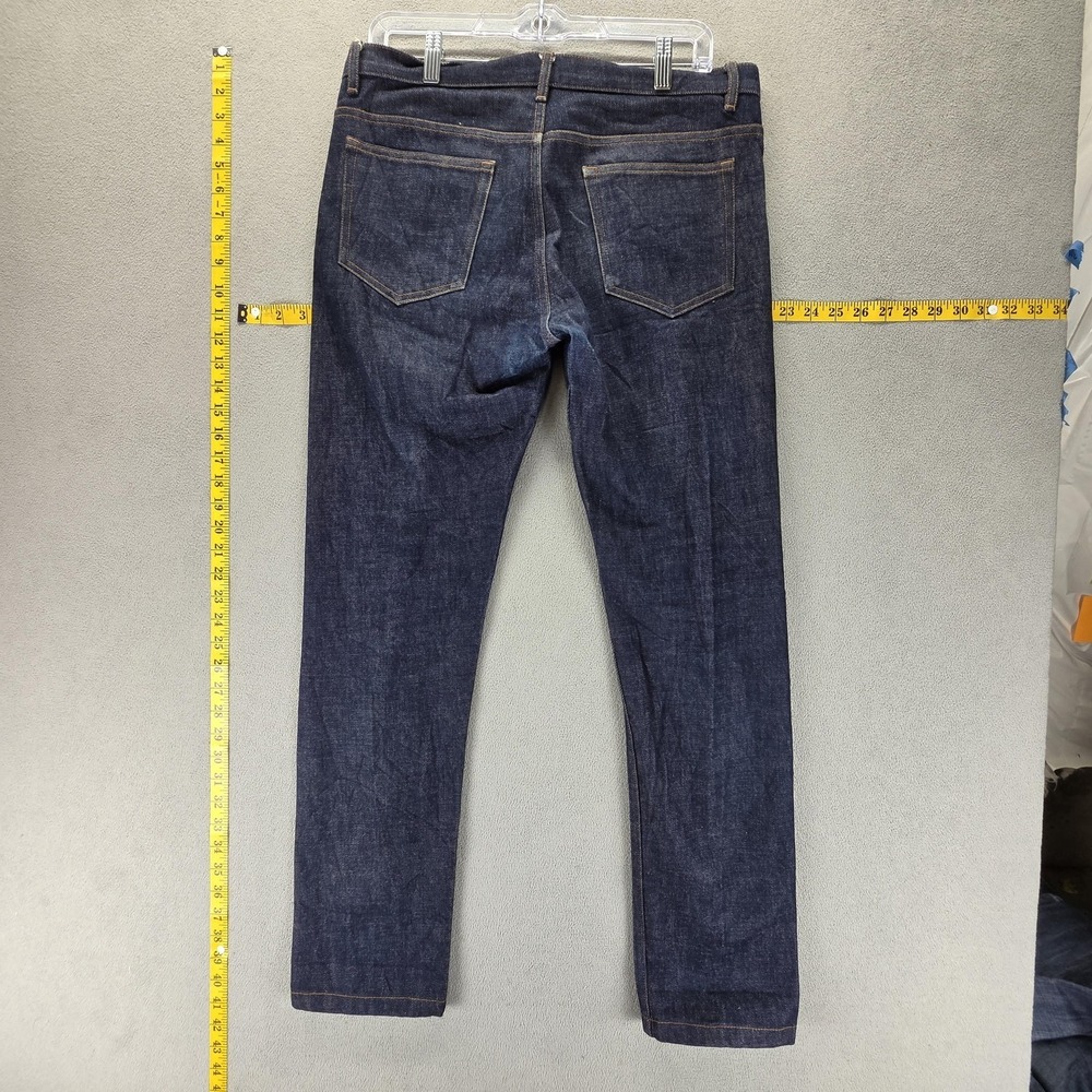 A.P.C. Jeans Mens 31x30 Blue Selvedge Petit New Standard Raw Denim Button Fly - Picture 2 of 16